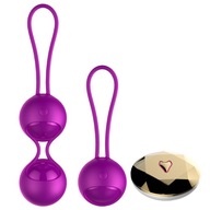 Loptičky - Vibračné Silikónové Kegel Loptičky Set USB 10 Fu