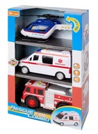 Súprava vozidiel vrtuľník Ambulance Guard 3 ks.