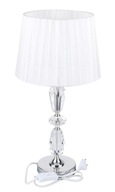 STRIEBORNÁ LAMPA GLAMOUR WHITE CRYSTAL NIGHT 55cm