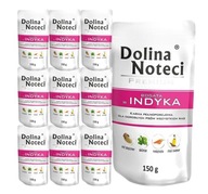 DOLINA NOTECI PREMIUM bohaté mokré krmivo pre psov, bohaté na morčacie mäso 10x150g