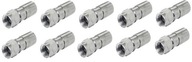 Cabelcon 6,8mm kompresný F Plug Kit 10 ks