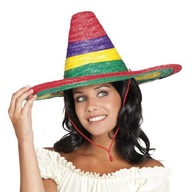 SUPER pruhované sombrero 50 cm 95460