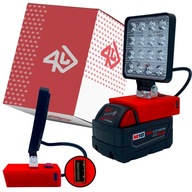 LAMPA PRE Milwaukee 18V+USB halogénová PRACOVNÁ LAMPA