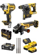 DEWALT BEZKÚHLÍKOVÁ KOMBO SADA 3ks 18V 3X5,0Ah