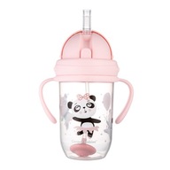 Canpol Sippy Cup 270ml EXOTICKÉ ZVIERATÁ RUŽOVÉ 6+