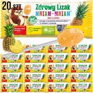 ZDRAVÉ LOLLY VITAMÍNY MINERÁLY YUM ANANÁS 20 ks