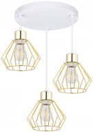 Závesná lampa Luster Loft Brilliant White Gold