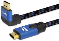 Kábel 3m HDMI-HDMI M-M v2.1 8K Gold Savio UHLOVÝ