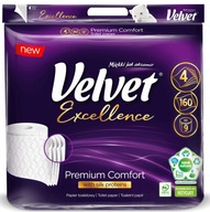 Velvet 4w Excellence Prem toaletný papier. 9 ks.