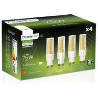 4x LED žiarovka MINI G9 CAPSULE 10W = 75W 4000K NEUTRÁLNA 230V LUMILED