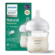 Responzívna sklenená dojčenská fľaša 120 ml / Philips Avent