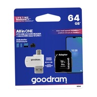 PAMÄŤOVÁ KARTA microSD 64GB CLASS10 UHS-1 + ADAPTÉR