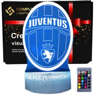 3D LED USB nočná lampa + diaľkové ovládanie Juventus