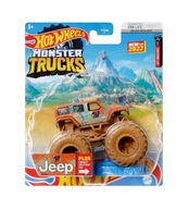 HOT WHEELS MONSTER TRUCKS JEEP + VRAK FYJ44