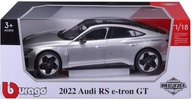 Audi RS e-tron GT strieborná 1:18 BBURAGO