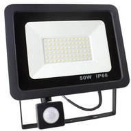 HALOGÉNOVÁ LAMPA, LED SVETLOMET 50W SO SNÍMAČOM POHYBU