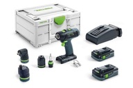 Festool Vŕtací skrutkovač T 18+3 HPC 4.0 I-Set