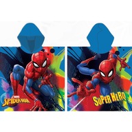 Osuška SpiderMan s kapucňou Spider-Man Spider Man pončo 55x110 cm