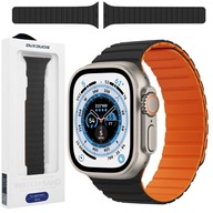 Dux Ducis Black&Orange magnetický remienok pre Apple Watch 9 45mm