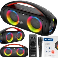 BLUETOOTH REPRODUKTOR USB SD FM PRENOSNÝ BOOMBOX KARAOKE MIKROFÓN DIAĽKOVÝ SET