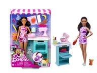 Bábika Barbie Cook s mačiatkom Mattel set HCD44