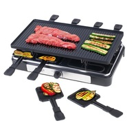 ELEKTRICKÝ GRIL RACLETTE BARBECUE 1400W 8 PAN