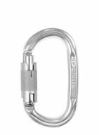 Climbing Technology Pillar CF WG Carabiner (Twist Lock) - strieborná