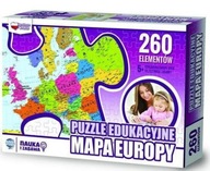 VZDELÁVACÍ HÁDANKA 260 ks. MAPA EURÓPY 7149 ZÁPADNÁ