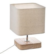 Moderná stolová lampa, komoda, 21 cm, drevo