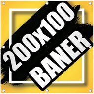 Reklamný banner 200x100 bannerov SUPER SILNÁ bannerová reklamná plachta PROJEKT