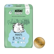 MUUMI Plienky + 5 MAXI 10-15 kg 38 ks EKO