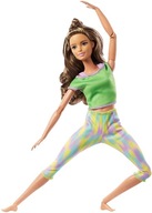 BÁBIKA BARBIE VYROBENÁ NA POHYBU GYMNASTIKY GXF05