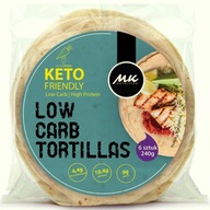 KETO WRAP TORTILLA 6 ks. PROTEÍNY O 80% menej sacharidov