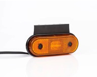 Žltá LED obrysová lampa s držiakom 12V-36V (FT020Z+K)