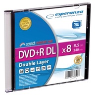 ESPERANZA DISCS DVD + R 8,5 GB x8 DL SLIM CASE 1 ks