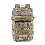 Taktický vojenský batoh 40L, turistický skautský camo molle