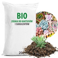 BIO zemný substrát pre sukulenty a kaktusy 20L