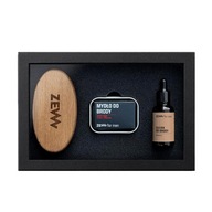 ZEW for Men Prosty Drwal Beard Set Kartacz Soap Oil