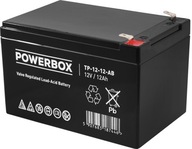 Powerbox 12V 12Ah AGM batéria, alarm UPS