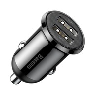 Baseus Grain Pro nabíjačka do auta 2x USB 4,8 A čierna (CCALLP-01)