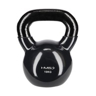 VINYL KETTLEBELL Black PEVNÉ TRÉNINGOVÉ TĚLESO 10kg