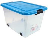 Kontajner Toy Box s vekom a kolieskami 60L