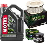 Olej MOTUL 5100 + Filtre YAMAHA FZS 600 Fazer 2002