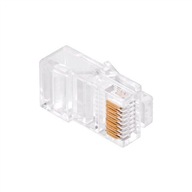 RJ45 zástrčka 8P 8C priechodný vodič CAT.5E 100ks