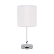 Biela stolná lampa 40W AGNES E14 WHITE Ideus