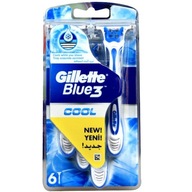 GILLETTE BLUE 3 holiaci strojček 6 KS CHLAD