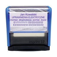 Pečiatka ELEKTRICKÝ PREUKAZ SEP G1 E1 D1 Trodat Imprint 8912 47x18mm