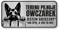 Pozor psov znak - nemecký ovčiak