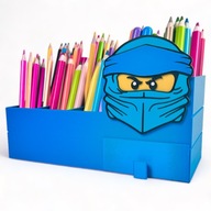 KAJAWIS stolový organizér XL NINJAGO LEGO box na náradie pastelky NINJA DRAWER