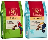 MK Cafe Brasil zrnková káva 400g 100% Arabica + MK Mexico 400g zadarmo